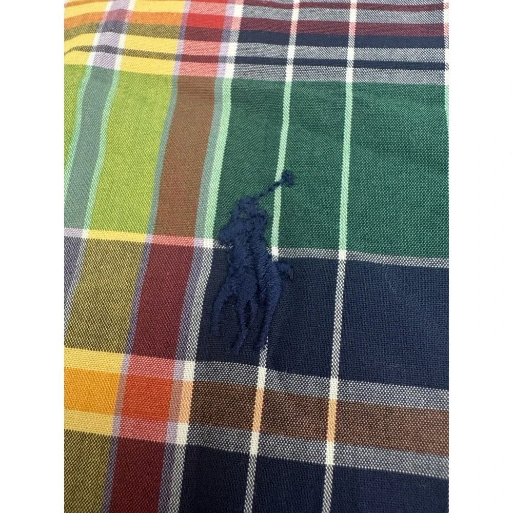 NWT Polo Ralph Lauren Stretch Cotton Plaid Classic Fit Button Down 4XB $125